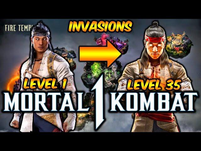 MK1 *FASTEST* WAY TO MAX YOUR CHARACTER MASTERY FROM LEVEL 1 TO LEVEL 35!! (INVASIONS MODE) 1080p 60