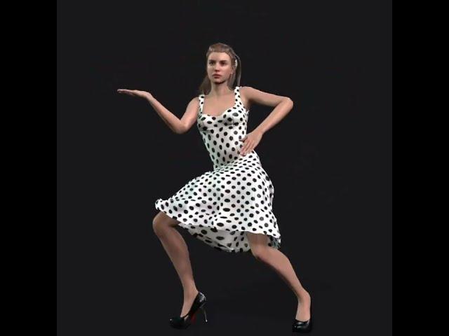 Awesome！Beautiful virtual human dancing