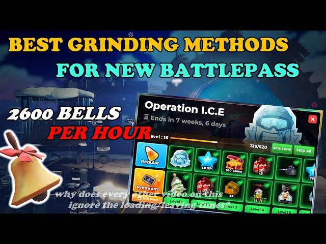 BEST WAY To Grind BELLS For NEW Operation I.C.E Battlepass || Tower Defense Simulator