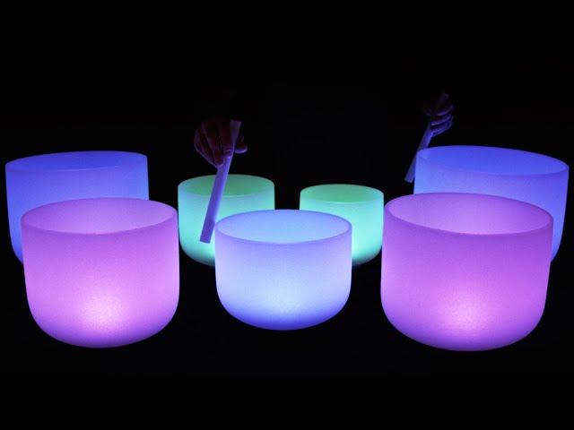 Crystal Bowls Healing 432Hz Sound Bath Right Brain Activation & Alignment - Hemi-Synch