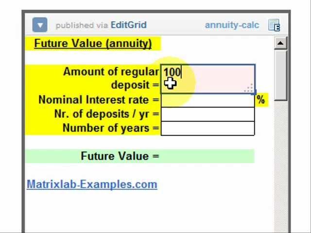 Calculate Future Value of Regular Deposits