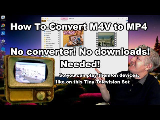 How To Convert M4V to MP4 Windows & Mac No converter! No downloads!