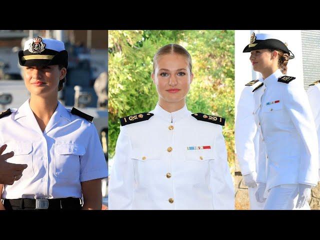 First Look  - Princess Leonor of Spain began Navy Military Training 