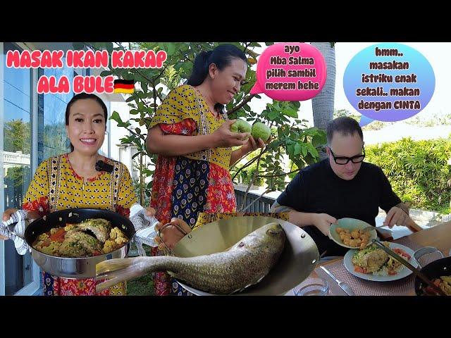 WOW AKANG LANGSUNG BILANG MAKAN DENGAN CINTA ️ II MASAK MENU BULE IKAN KAKAP CREAMY