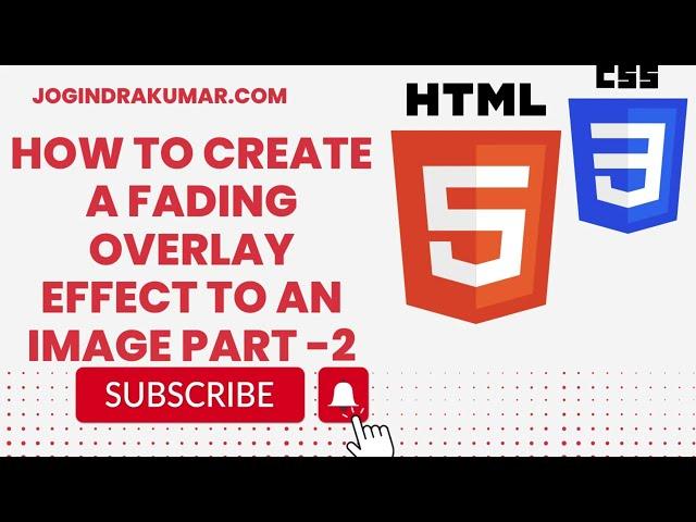 How to create a fading overlay effect to an image part 2 #html #css #overlay #image #effect #shorts