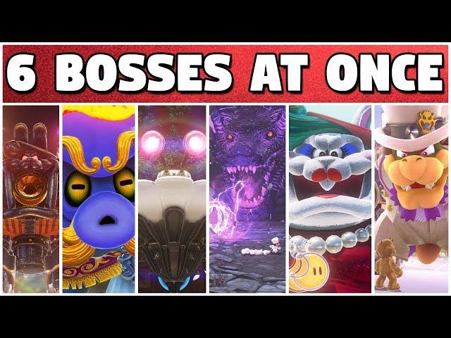 What If We Fight 6 Bosses AT ONCE?! | Super Mario Modyssey