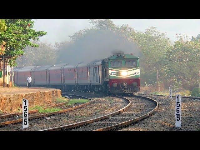 [18 in 1] Furious Trains Of Konkan Railway : Tejas + Jan Shatabdi + TVC Rajdhani + Goa Rajdhani