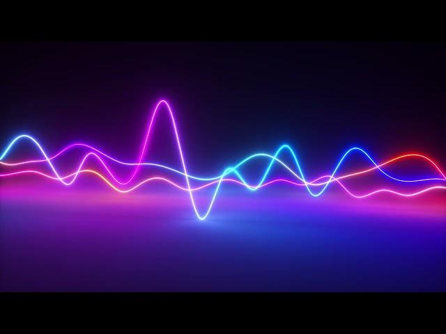 Ambient Neon Equalizer  Party lights TV Screensaver  4K Background Video