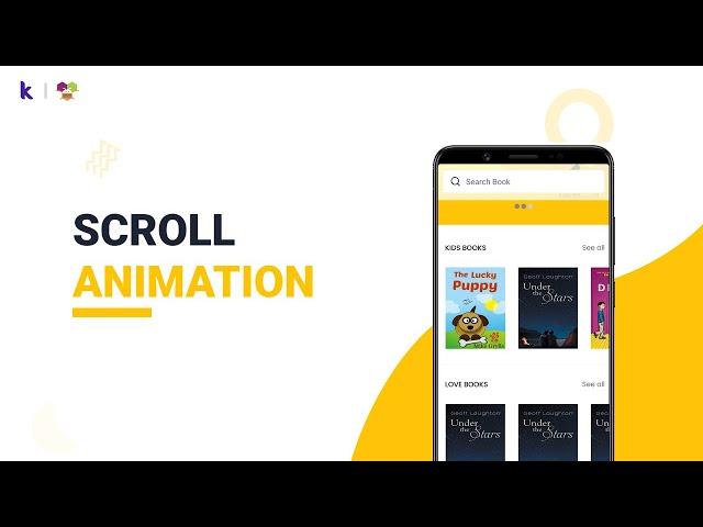 Kodular || Scroll animation in kodular || MIT App Inventor ||