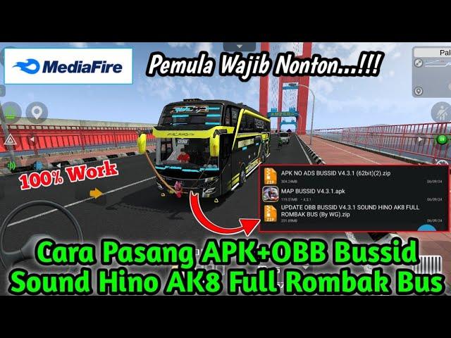 Cara pasang Apk+Obb Bussid Sound Hino AK8 Full Rombak Bus || Terbaru