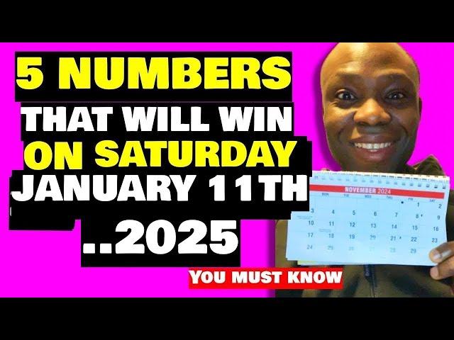 Lucky Numbers: 5 Numbers to Win the Jackpot on Saturday, 11 January 2025 | Christian Perspective