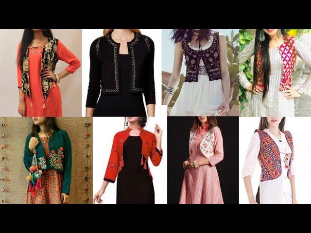 Style your kurti/suits with these fashionable jackets | Different types of  kurti with jacket 2022 |