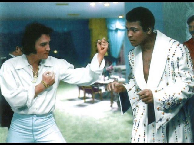 Elvis Presley meets Muhammad Ali (first time and after) see description