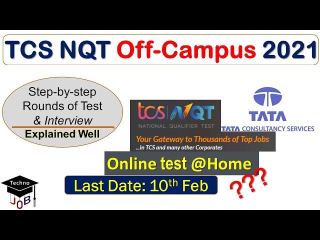 TCS NQT 2021 Registration | TCS Off Campus Drive for 2021/2020/2019 Batch | Recruitment for freshers