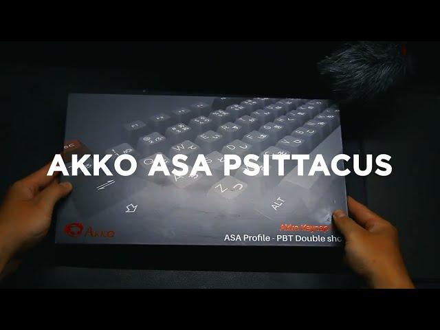 Akko Psittacus keycap set typing sound test