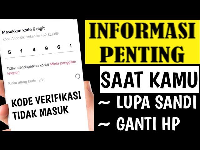 Cara Mengatasi Kode Verifikasi Tiktok Tidak Masuk SMS