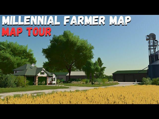 FIRST LOOK MILLENNIAL FARMER MAP TOUR | Farming Simulator 22