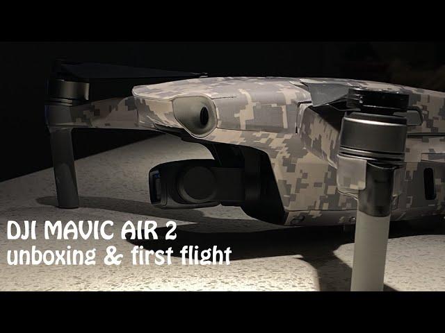 DJI Mavic Air 2, unboxing, ACU camo & first flight