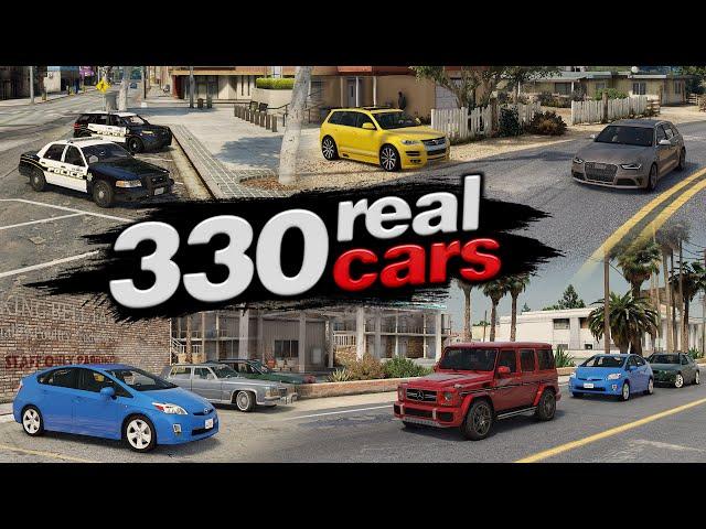 How to install 330 Real Cars in GTA 5! (2024) How to replace All Traffic in GTA V! GTA 5 Car Pack