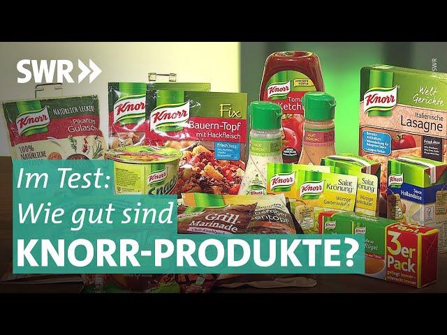 Marktcheck checkt Knorr | Marktcheck SWR