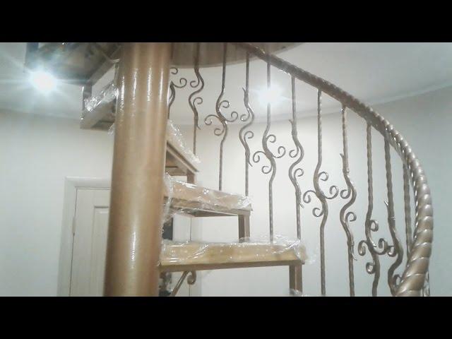 Винтовая лестница своими руками.Spiral staircase homemade