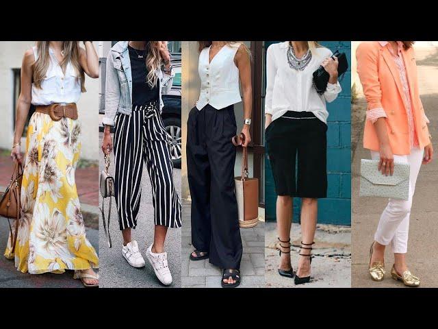 ATUENDOS y COMBINACIONES de ROPA en TENDENCIA de MODA 2024 PRIMAVERA VERANO