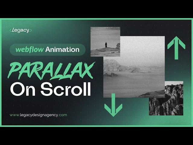 Parallax Animation On Scroll - Webflow Interaction And Animation Tutorial