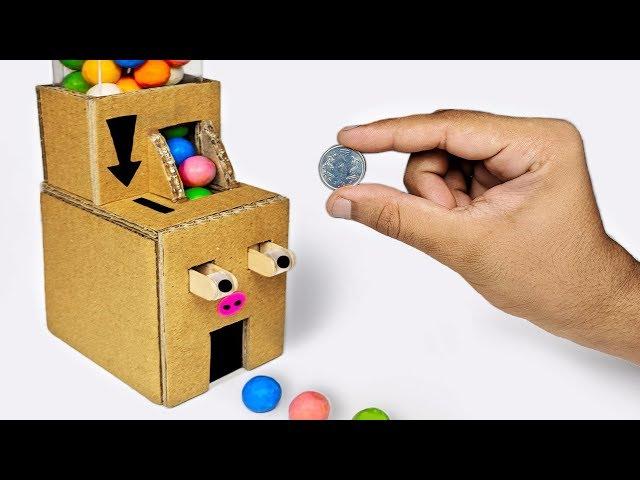 How to make Gumball Vending Machine using cardboard