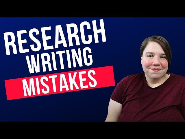 4 Common Mistakes Made When Writing a Research Article | How to Write and Publish Research Articles