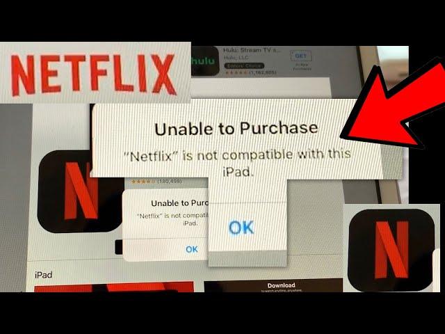 Why does my iPad Mini say unable to purchase? Can't download Netflix app on iPad Solution how fix it