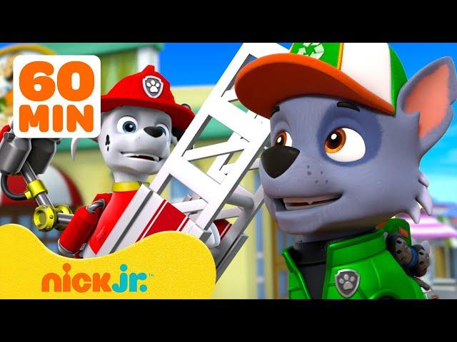 PAW Patrol's BIGGEST Moments! w/ Marshall & Rocky  1 Hour Compilation | Nick Jr.