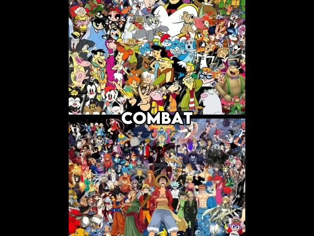 Cartoon vs Anime #cartoon #anime