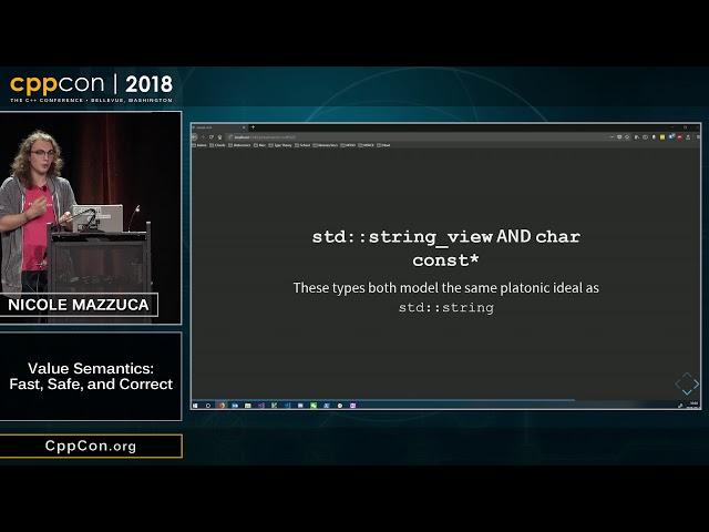 CppCon 2018: Nicole Mazzuca “Value Semantics: Fast, Safe, and Correct by Default”