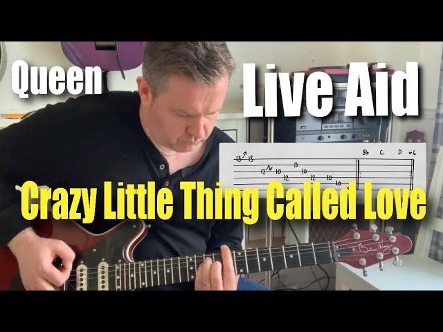 Queen Crazy Little Thing Called Love Live Aid Guitar Tab Play Along