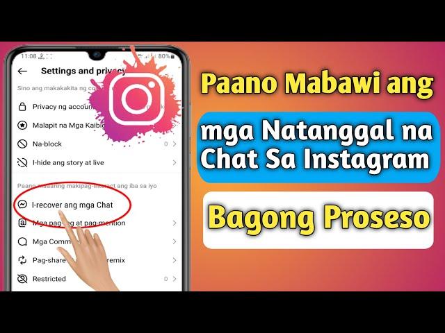 Paano Mabawi ang mga Natanggal na Chat Sa Instagram (2023) |