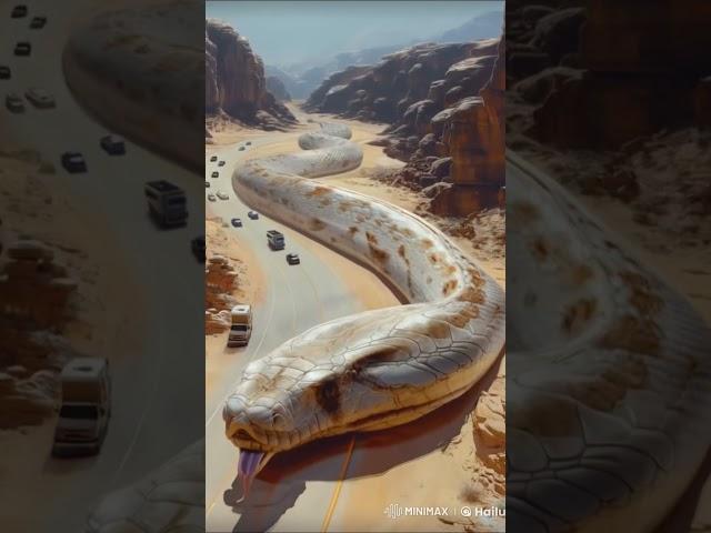 Giant Snake #youtubeshorts #shorts #animals #giantpython #AI