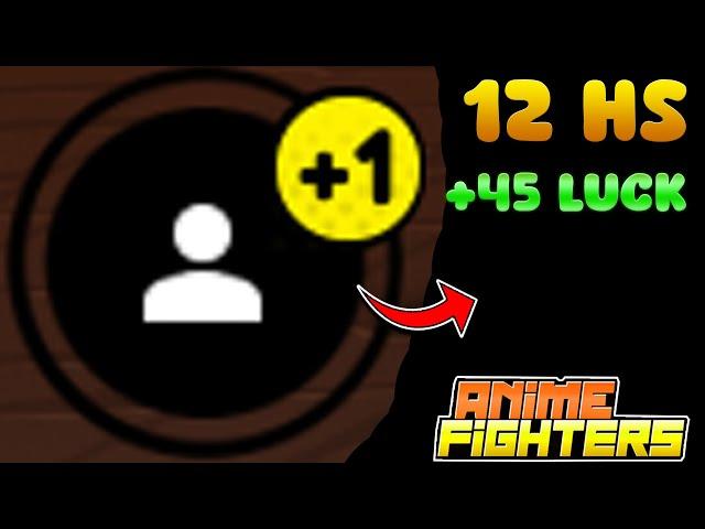 12 HS +45 LUCK EN ANIME FIGHTERS SIMULATOR ROBLOX