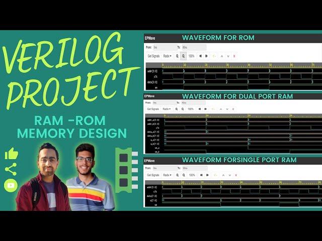 RAM and ROM design in Verilog | Verilog Project | EDA Playground