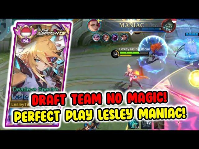 Helcurt Mid Yang Terpaksa! No Magic No Problem = Maniac | Global Lesley Build Tersakit