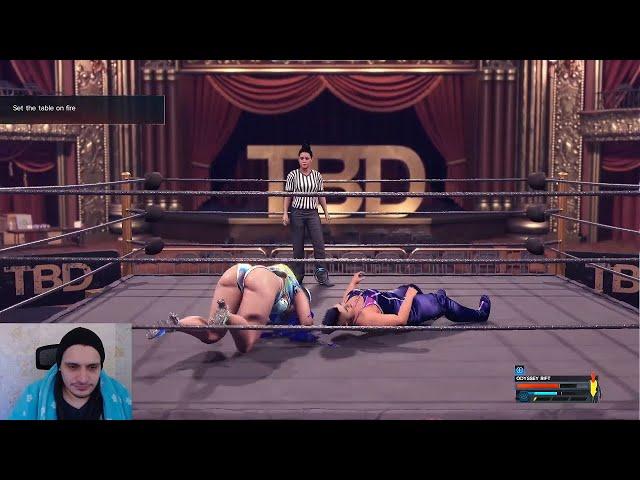 WWE 2k24 MyRise Female Wrestling Gameplay Part 1