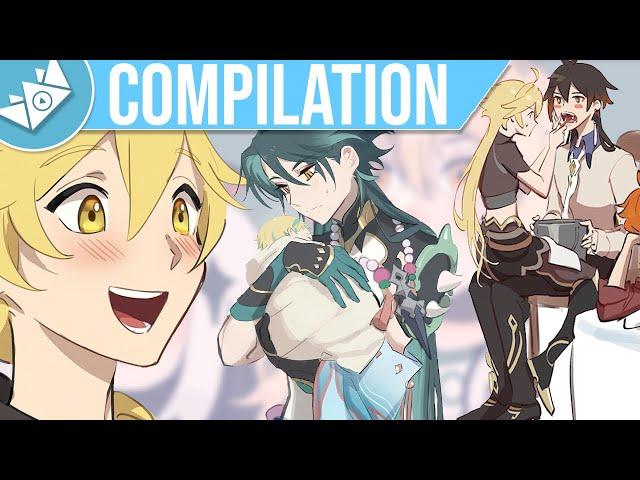 BL Genshin Impact Comic Dub Compilation | CrownieShorts