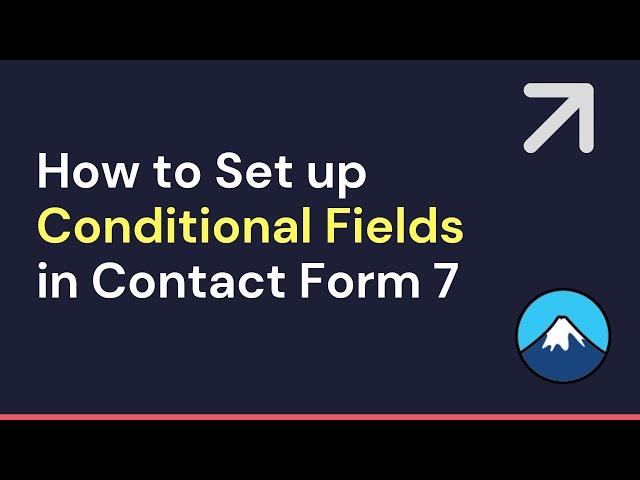 Contact form 7 Conditional Fields Tutorial | CF7 Conditional Fields | CF7 Tutorial Part: 1