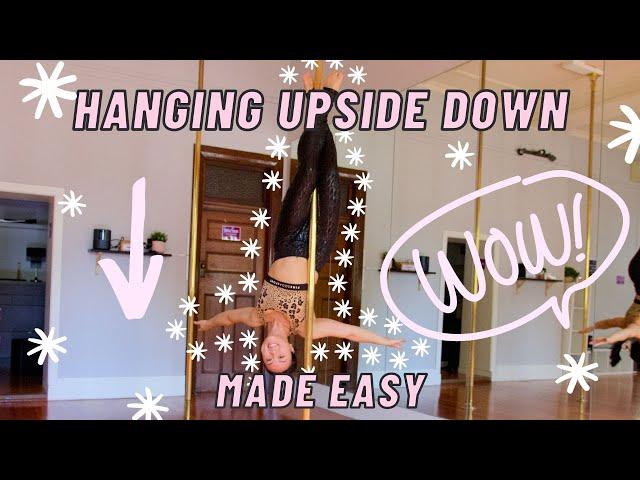 How to SAFELY Hang Upside Down on the Pole! Inverted Crucifix Tutorial w/@SuperFlyHoneyLeggings