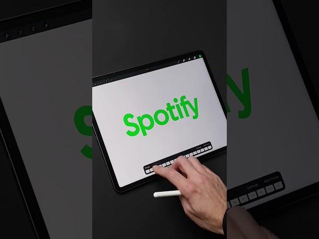 I made SPOTIFY an Animation in procreate