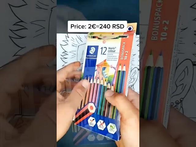 Drawing Zoro with Cheap Colored Pencils (#shorts) - Anime Duck Art