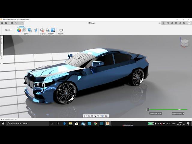 Fusion 360 car modelling tutorial  for beginners/ bmw car modelling