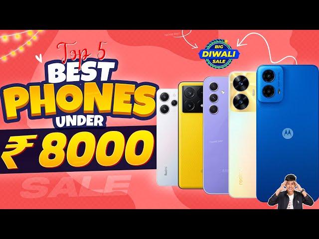 Top 5 Best Phone Under ₹8000 in October 2024 | Best Entry-Level Smartphone Under 8000 in INDIA