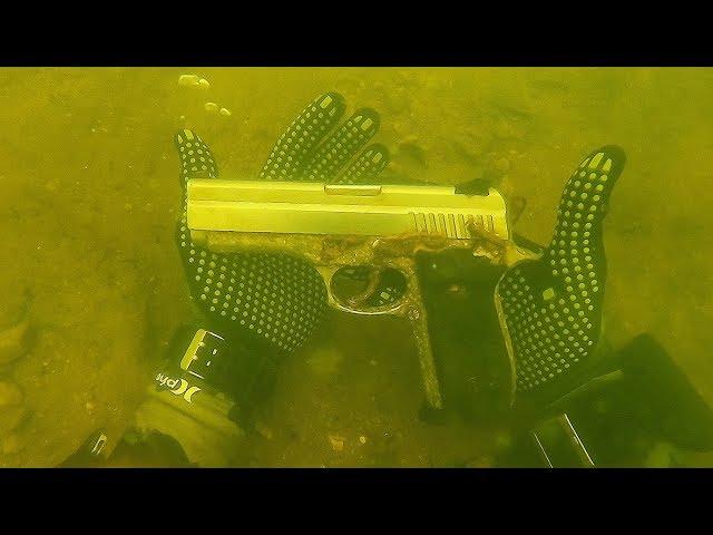 Found Possible Murder Weapon Underwater While Scuba Diving! .45 Caliber Pistol  (Police Called)