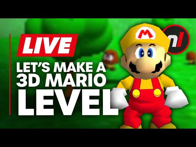 Let's Make a 3D Mario Level - LIVE