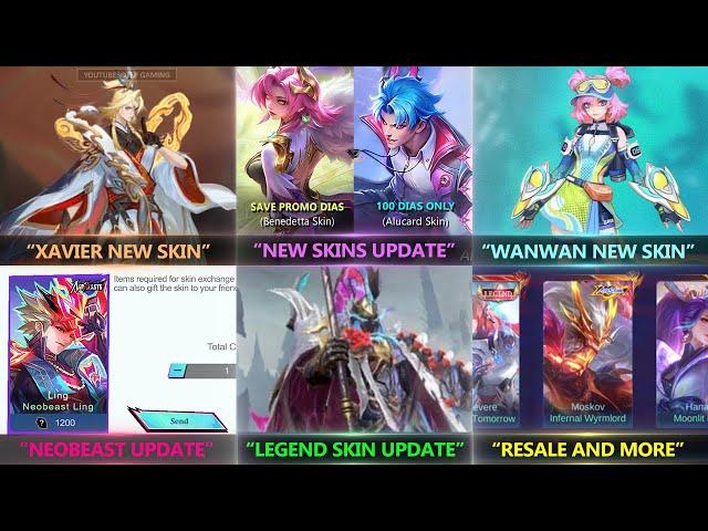 New skins update, Xavier, Wanwan, Benedetta and more...